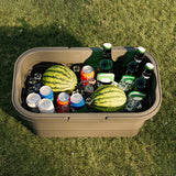 Folding Picnic Camping Basket Insulated Shopping Cooler Home Storage Basket Hamper Basket Bag Box Outdoor Picnic Bags