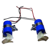 1Pair RC Jet Boat Underwater Motor Thruster 7.4V 16800RPM CW CCW 3-Blades Propeller for DIY Mini ROV Robot RC Bait