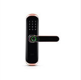 TUYA smart TT lock with one grip to open the door fingerprint password swipe card bluetooth wooden door electronic integrated