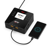 ISDT K2 Air AC 200W DC 500Wx2 20A Dual Channel Balance Lipo Charger Discharger for Lipo NiMh Pb Battery Rc Model / Smart Phone