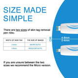 2 IN 1 Auto Micro Skin Tag Remover Device Standard And Micro Skin Tag Removal Kit Adult Mole Wart Remover Face Care Beauty Tools
