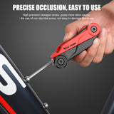 Multifunctional Bicycle Tire Repair Tools Kit Folding Multitool with Allen Wrench Bottle Opener Tire Lever Cycling Equipment