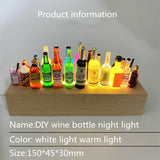 DIY Bottled Creative Night Light Bedside Car Bar Ktc Decorative Table Lamp USB Charging Night Light Holiday Gift Free Shipping