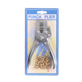 Eyelet Hole Punch Pliers Hole Puncher with 100pcs Metal Eyelets Manual Puncher Press Tool Grommets Machine Grommet Eyelet Hole