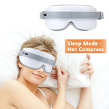 Electric Vibration Eye Massager Hot Compress Music Fatigue Relieve Eye Care Heating Therapy Foldable Office Home Sleep Eye Mask