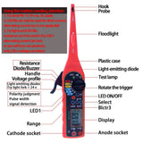 MS8211 Auto Circuit Tester Detector Power Circuit Probe Kit Electric Circuit Voltage Tester Multimeter Car Diagnostic Tool  LCD