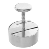 Burger Press Stainless Steel Adjustable Hamburger Patty Maker Patty Making Mold Kitchen Tool