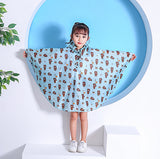 Freesmily Kids Stylish Rain Poncho Waterproof Rain Jacket Coat For Girls Boys