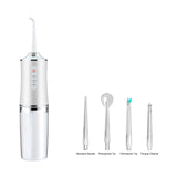 Home Portable Oral Irrigator USB Rechargeable Water Flosser Portable Dental Water Pick 220ML Water Tank Waterproof Teeth Cleaner