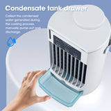 USB Powered Table Air Cooler Mini Portable Cold Water Conditioner Electric Cooling Mist Fan Air Conditioning for Home Room 500ML