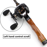 2.1M Fishing rod with reel Casting Rod and reel set Travel lure Trout telescopic fishing rod  Lure 5-20g pocket fishing rods