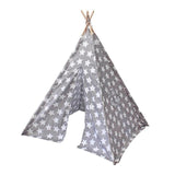 Triangle Tent Kids Teepee Play Tent Portable Foldable Canvas Playhouse Tent Play House Princess Room Indoor Tent Game House