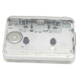 Transparent Cassette Player Portable Cassette Tape To MP3 Player Converter with 3.5mm Headphone Jack WAV MP3 Recording Mode