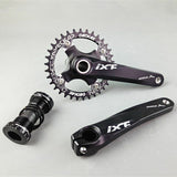 Black Crankset 6.7inch Spare Component IXF Parts MTB Road Mountain Bike Bicycle