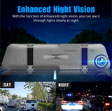 4.5 inch touch screen Dash Cam Full HD 1080P Rearview mirror Car Dvr With night vision  Car Parking monitoring Rear view camera