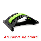 1pc Back Stretch Equipment Massager Massageador Magic Stretcher Fitness Lumbar Support Relaxation Spine Pain Relief random color