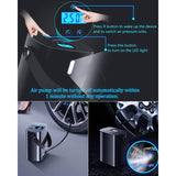 HOT-Rechargeable Air Compressor 3000Mah, Mini Portable Tire Inflator Electric Tire Air Pump, Lcd Display Led Light, For Cars