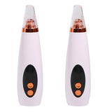 2Pcs Rechargeable Blackhead Remover Vacuum Pore Cleanser Acne Comedone Extractor Blackhead Remover Acne Remover Beauty Device