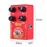 Dolamo D-9 Distortion Guitar Effect Pedal with Presence Distortion Volume Tone Controls and True Bypass for Electric Guitar