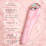 Ultrasonic Facial Massager RF EMS Lifting Facial Mesotherapy Skin Tighten Deep Cleansing Machine Blue Light Repair Anti-acne