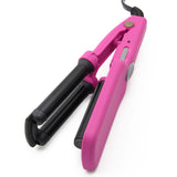 Mini Ceramic Hair Crimper Curler Curling Iron Tong Waving Wand Roller Salon Drop Ship De3