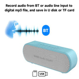 Computer Speaker Audio Recorder BT Audio to MP3 Digitizer Support U Disk/TF Card Music Playback Built-in 1200mAh Lithium Battery