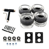 Skateboard Wheels Set With Bearings 82A Longboard Wheels PU Wheels Cruiser Wheels Street Upgrade Replacement