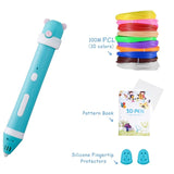 3D Pen DIY 3D Printer Pen Drawing Pens 3d Printing Best for Kids With PCL Filament 1.75mm Christmas Birthday Gift