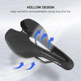 Bike Saddle Bicycle Soft Saddle with USB Charging Warning Taillight Breathable Seat Cushion for Mountain Bike Road Bike seat
