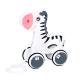 Baby Walker Toy Wooden Dragging Animal Cartoon Hand Pull Rope Car Learn To Walk Toddler Early Teaching Toy Child Gift Kid Toy