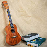 21 Inch Ukulele Soprano 4 Strings Mini Guitar With Rosewood Fingerboard Closed Knob 15 Frets Hawaiian Style Stringed Instrument
