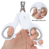 Baitewei New Pet Double LED Light Blood Line Nail Clippers UV Light Cat Moss Cleaning and Beauty Tools Cat and Dog Nail Clippers
