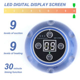 Negative Pressure Scraping Instrument Magnetic Wave Red Light Hot Compress Therapy Cupping Massage Health Meridian Brush