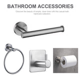 4pcs Multifunction Towel Bar Hotel Brushed Easy Install Clothes Hanger Bathroom Accessory Kit Home Punch Free Kitchen