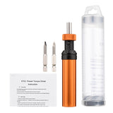 Preset Torque Screwdriver with Slotted/ Cross Screwdriver Bit 1/4 Inch Hex Drive Micro Adjusting Torque Limited Screw Driver