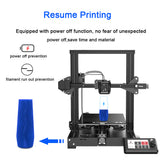 DIY 3D Printer Kit Silent Mainboard Resume Power Failure Printing Carborundum Glass Bed Large Size 3d Printer