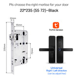 Cerradura intelige X5 Waterproof Tuya Biometric Fingerprint Security Intelligent Smart WiFi APP Password Electronic Door Lock