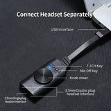 GS3 Black Virtual 7.1 Channel Sound Card Converter Adapter External USB Audio 3.5mm Headset Stereo For PC Desktop Notebook