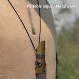 7 in 1 Emergency Whistle Portable Outdoor Tactical EDC Whistle With Compass Thermometer High Decibel SOS Survival Whistle