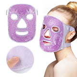 Cooling Ice Gel Facial Mask Eliminate Edema Relieve Fatigue Beauty Reusable Cold &amp; Hot Full Skin Care Sleeping Eye Mask Goggles