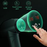 Muscle Massage Gun for Athletes Percussion Massager Body Relaxation Pain Relief Handheld Deep Tissue Massage Gun LCD Display