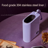 500ml Portable Electric Kettle Heat Preservation Water Boiler Teapot Thermal Cup Adjustable Temperature For Travel Home 220V