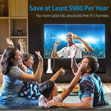 Amplified HD Digital TV Antenna,300 Miles Long Range Reception Indoor HDTV Antenna with Amplifier, Support 4K TV