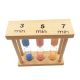 3/ 5/ 7 Minutes Sand Timer for Multifunctional Hourglass For Cooking, Classroom, Children's Games, Yoga, Swimming (Square)
