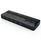 USB3.0 splitter 7 ports with power supply Hub computer high-speed expansion conversion multi-interface hub