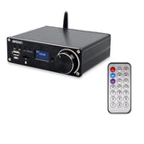 C40 APP Remote Control Bluetooth 5.0 Lossless Player Digital Power Amplifier 130W+130W U Disk/TF Card