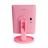 16 LEDs Desktop Cosmetic Mirror USB Touch Screen Dimmable Makeup Mirrors with Storage Tray )