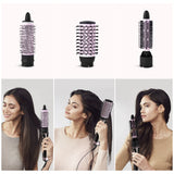 Hair Dryer Brush Hair Straightening Comb Set 7 in 1 Kit Hot Cold Wind Brush Curling Iron Flat Iron Hair Curler Comb Wavy Bundle