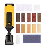 Laminate Repairing Kit Floor Kit Wood Board Repairs Tool Kit Wooden Floor Scratches Mending Utility Tool Kit with 11 Wax Blocks