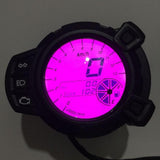 Motorcycle LED Digital ometer   , Oil , 7 Color Display, 12V DC